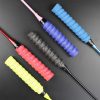 Badminton and table tennis racket grips, adhesive straps for tennis rackets, sweat-absorbing bands, non-slip grips for fishing rods and bike handles.