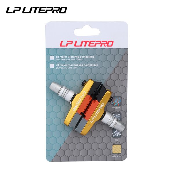 LP Litepro small wheel bike brake pads, suitable for 14/16/20 inch accessories, V-brake pads for folding bikes - Image 6